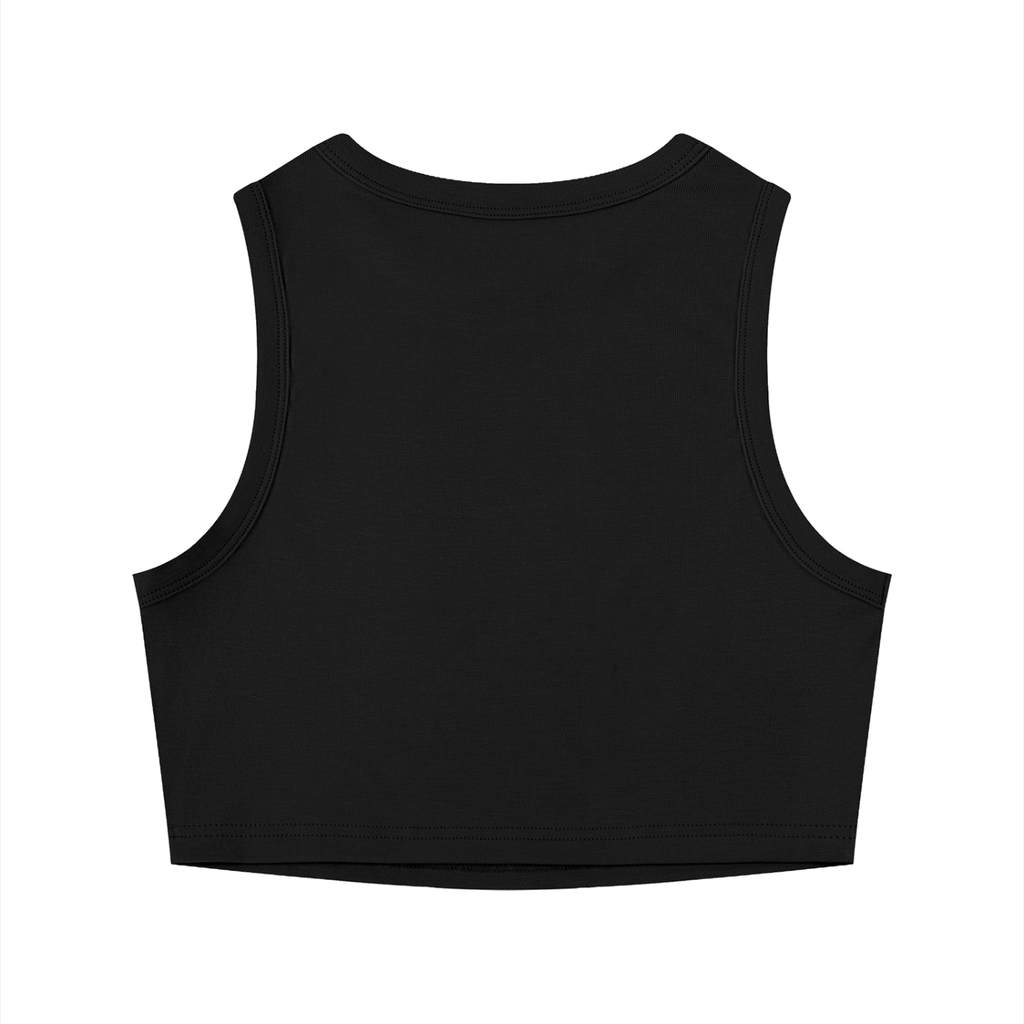Women's Tight ANGELS FLAME LOVE Crewneck Crop Tank Top