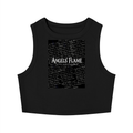 Women's Tight ANGELS FLAME LOVE Crewneck Crop Tank Top