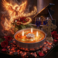 DIVINE FEMININE ANGELS FLAME PRAYER CANDLE