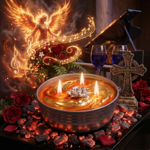 DIVINE FEMININE ANGELS FLAME PRAYER CANDLE