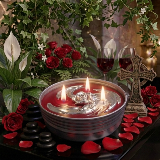 BLAMELESS LOVE ANGELS FLAME PRAYER CANDLE