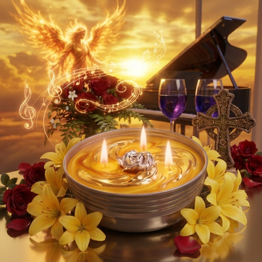 TRUTH & LIGHT ANGELS FLAME PRAYER CANDLE
