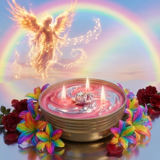 CHILDLIKE FAITH ANGELS FLAME PRAYER CANDLE